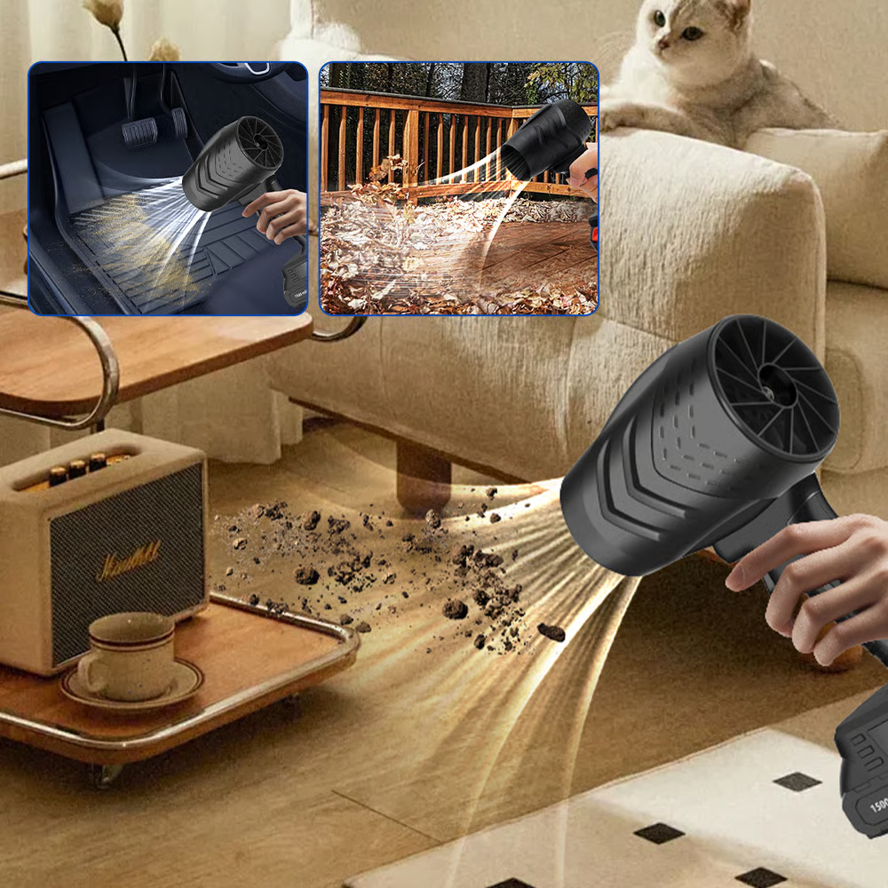 Lightweight Electric Cordless 300000RPM Handheld Leaf Blower Included Charger for Patio Cleaning Lawn Care