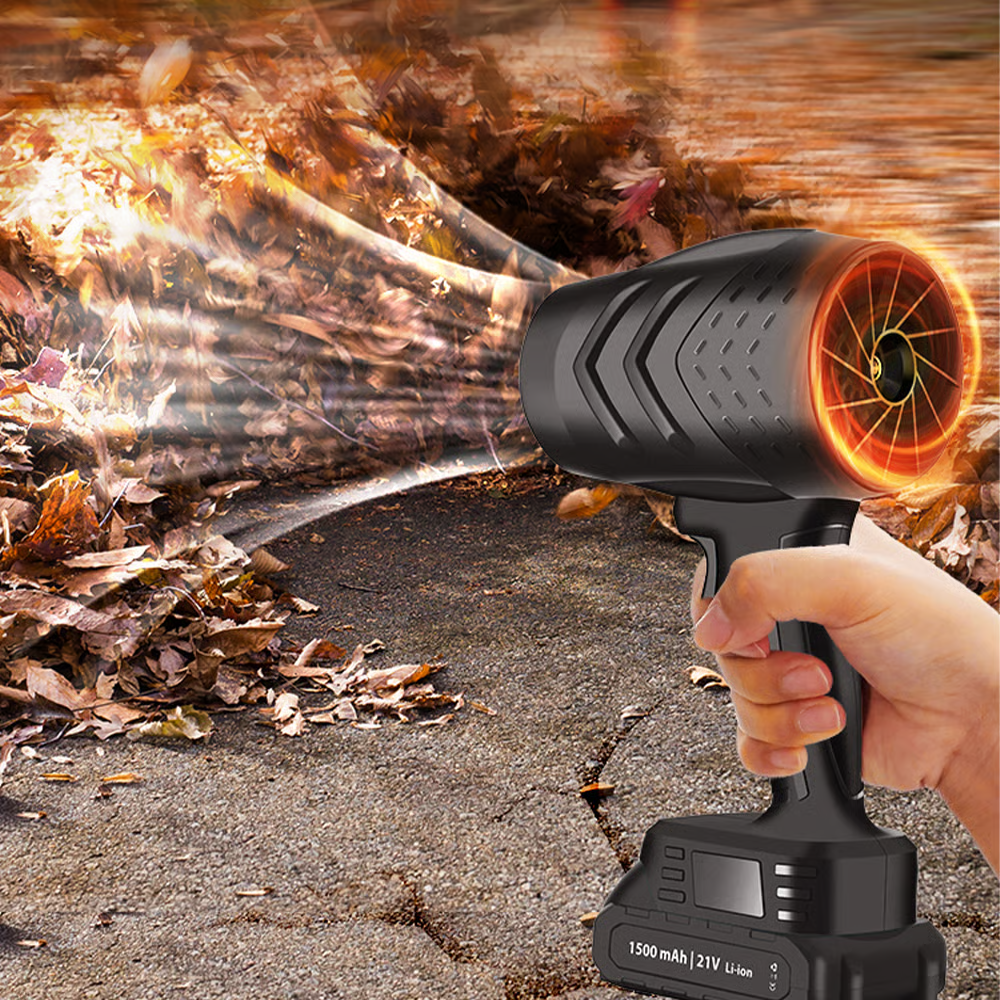 Lightweight Electric Cordless 300000RPM Handheld Leaf Blower Included Charger for Patio Cleaning Lawn Care