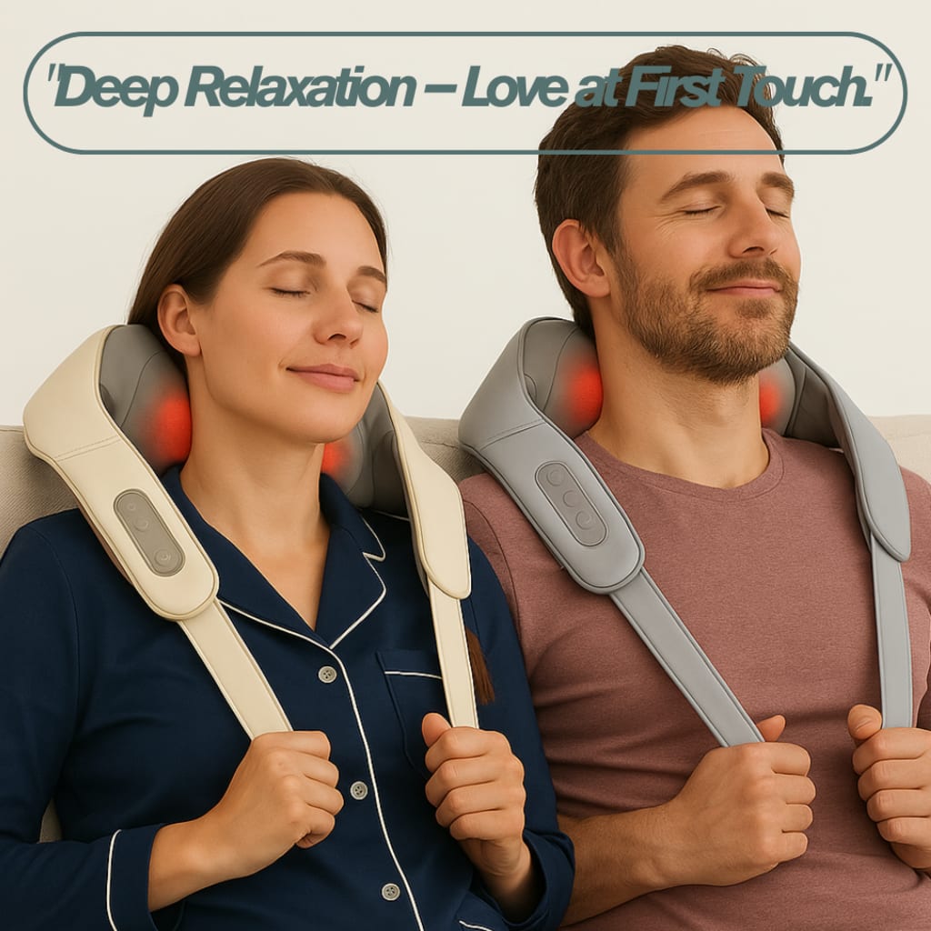Massaggiatore elettrico senza fili Shiatsu impastante 6D per collo, spalle, schiena, gambe e vita per un sollievo mirato dal dolore