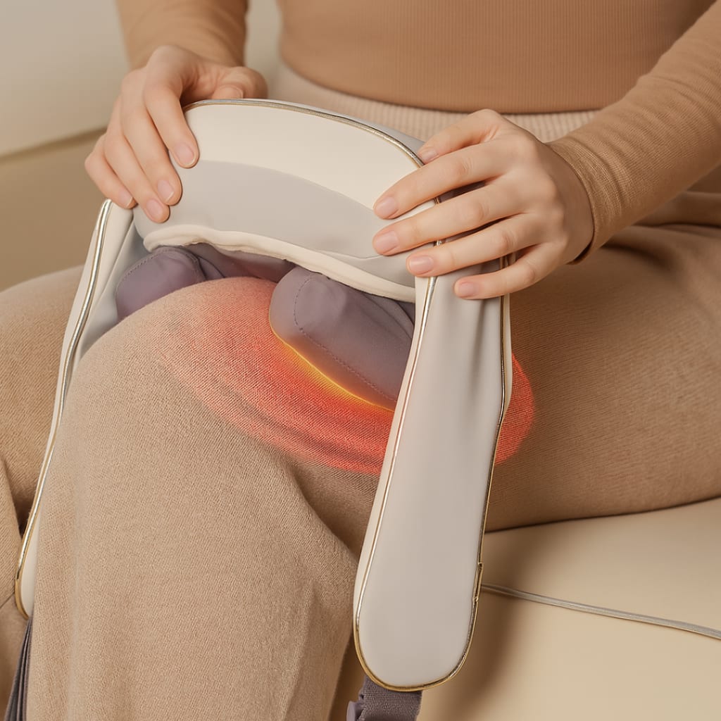 Massaggiatore elettrico senza fili Shiatsu impastante 6D per collo, spalle, schiena, gambe e vita per un sollievo mirato dal dolore
