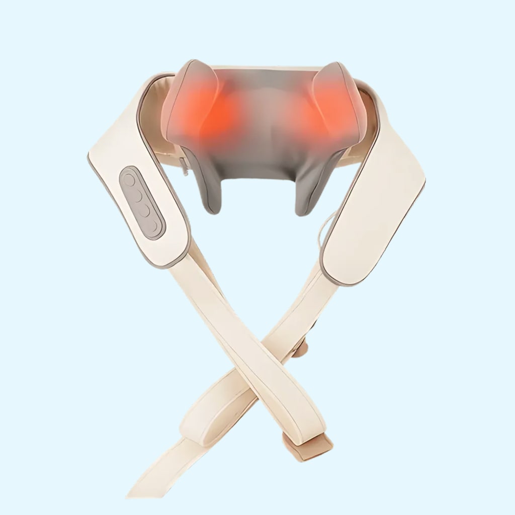 Massaggiatore elettrico senza fili Shiatsu impastante 6D per collo, spalle, schiena, gambe e vita per un sollievo mirato dal dolore